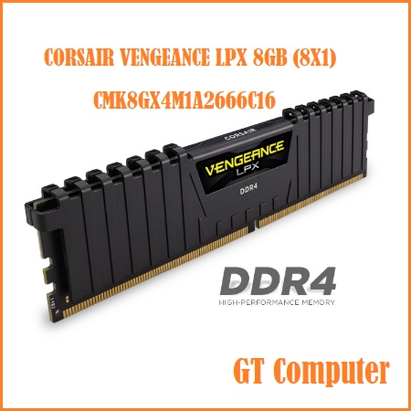 CORSAIR VENGEANCE LPX 8GB (8X1) CMK8GX4M1A2666C16