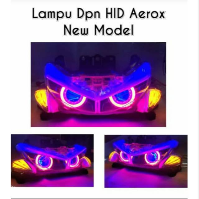Head lamp Lampu depan proji hid aerox 155 projector aerox 155