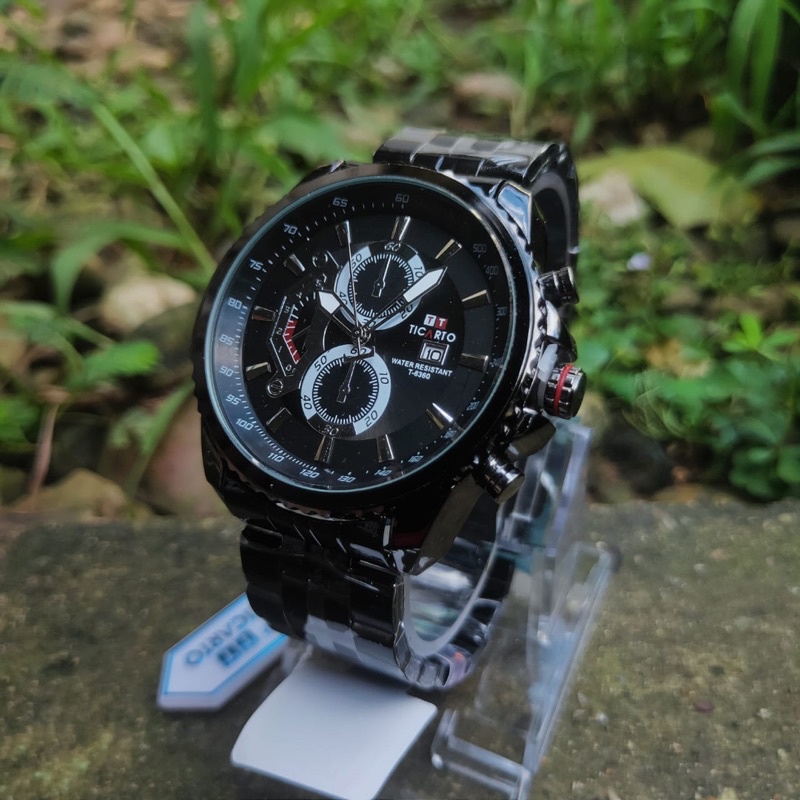 JAM TANGAN PRIA RANTAI TICARTO Original Watteresist Tanggal Aktif
