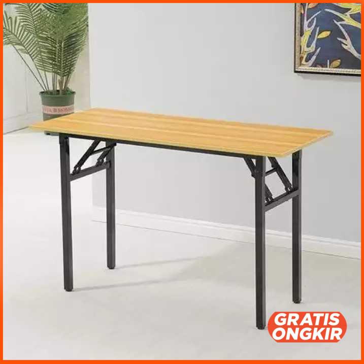 Meja Kayu Belajar Laptop Lipat Foldable Desk 80x40CM DN03