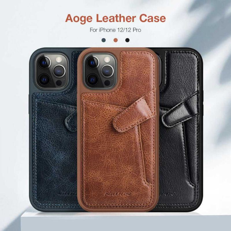 CASE IPHONE 12 / 12 PRO (6.1") NILLKIN AOGE LEATHER CASING
