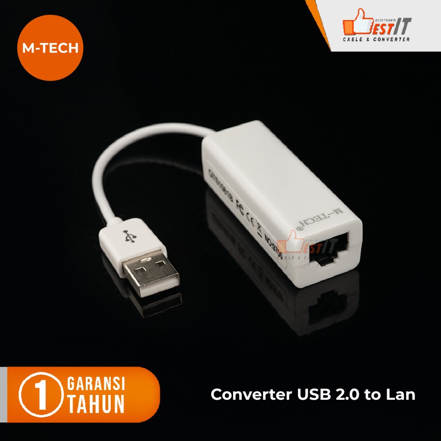 USB LAN Cable CARD ADAPTER / USB 2.0 to Ethernet Adapter RJ45 M-Tech