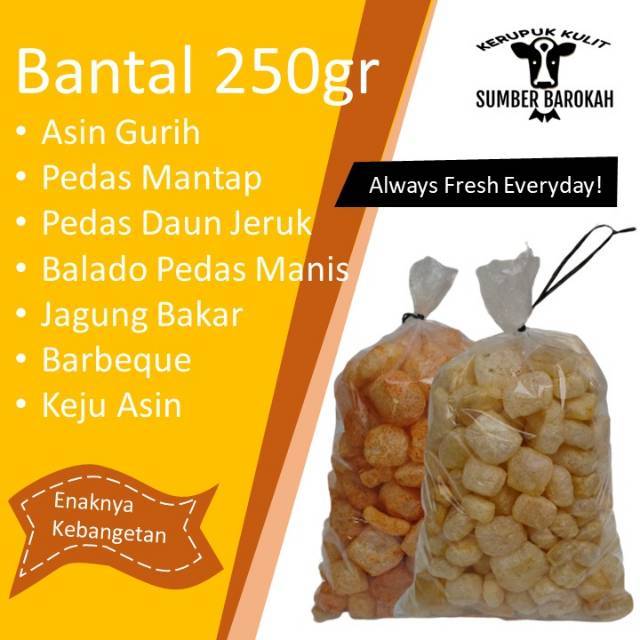 

Kerupuk Kulit Sapi Asli Matang Rasa Asin Gurih 250gr / Krupuk Rambak Kulit Sapi / Dorokdok / Cungur