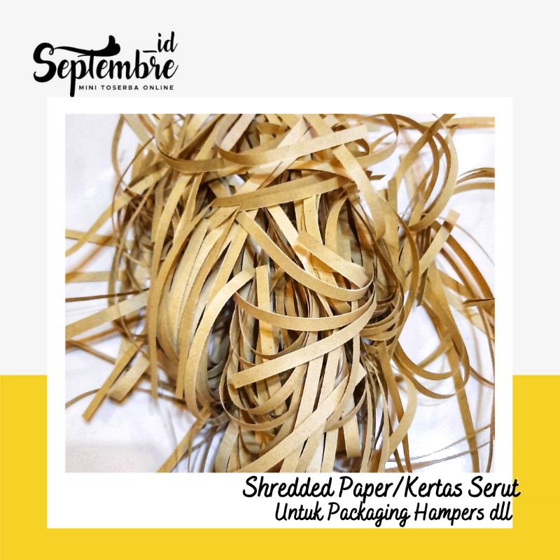 

Kertas Serut Coklat Kertas Serut Hampers 10 gram Shredded Paper Coklat untuk Parcel