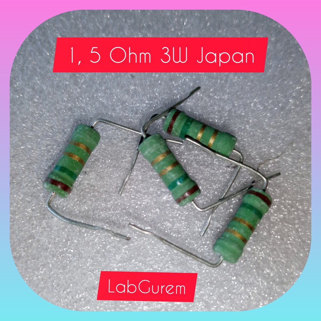 RESISTOR 3W 1,5 OHM 1R5 JAPAN