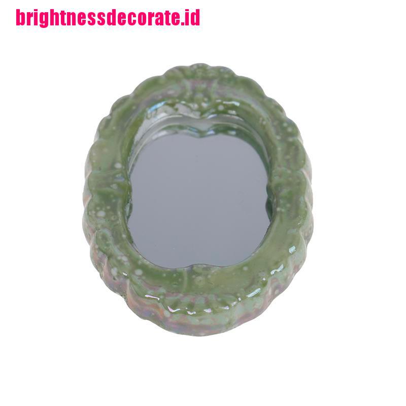 Brightid Mainan Miniatur Bathtub / Toilet / Wastafel Bahan Porselen Warna Hijau Untuk Aksesoris Rumah Boneka 1: 12