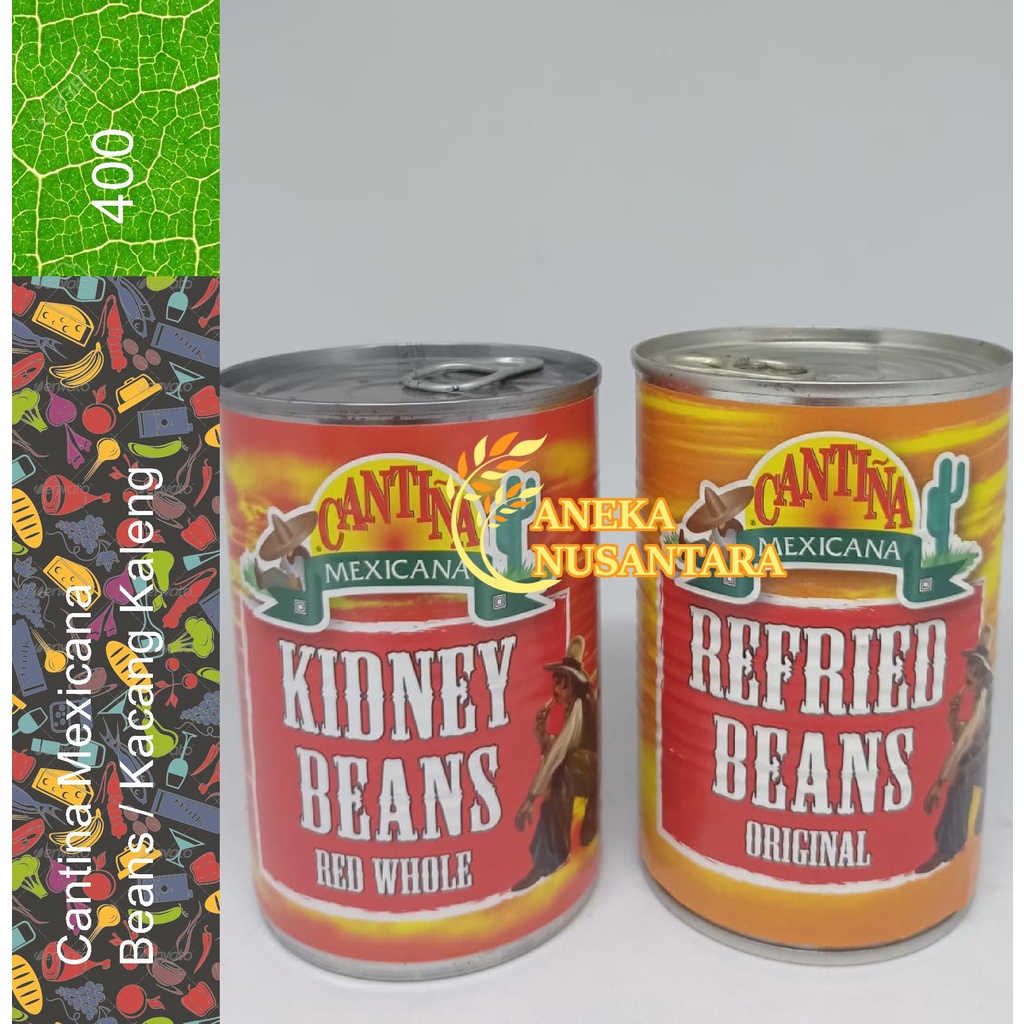 

Cantina Mexicana Kacang Utuh Dalam Kaleng 400gr