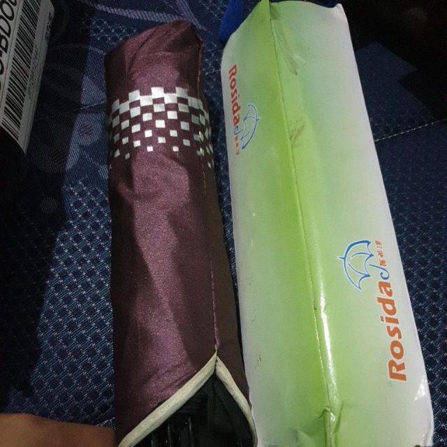 Payung Cantik Dan Bagus Metalic / Metalik Lipat 3 10 Jari Anti Radiasi Matahari Merk Nagoya Original