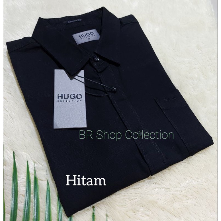 kemeja HG Selection Original lengan Pendek Polos katun Import HS selection