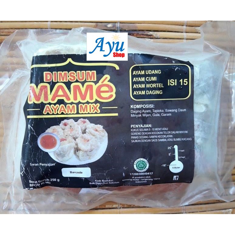 

Dimsum mame ayam 250gr (isi 15)