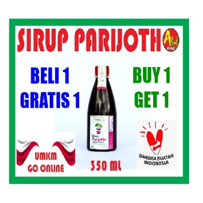 

Buy 1 Get 1 Sirup Parijotho 350 Ml Asli Khas Colo Muria Kudus Parijoto penyubur kandungan