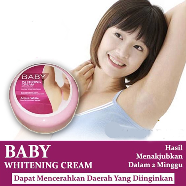 [100% Ampuh] Pemutih Ketiak BABY WHITENING Cream Pemutih Shinkurim Ori - Ketiak Putih Bersih dalam Seminggu Ampuh - Pemutih Leher dan Area Kewanitaan