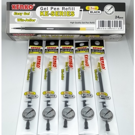 

kenko easy gel pen refill 0.5mm - isi ulang pen kenko easy gel warna hitam
