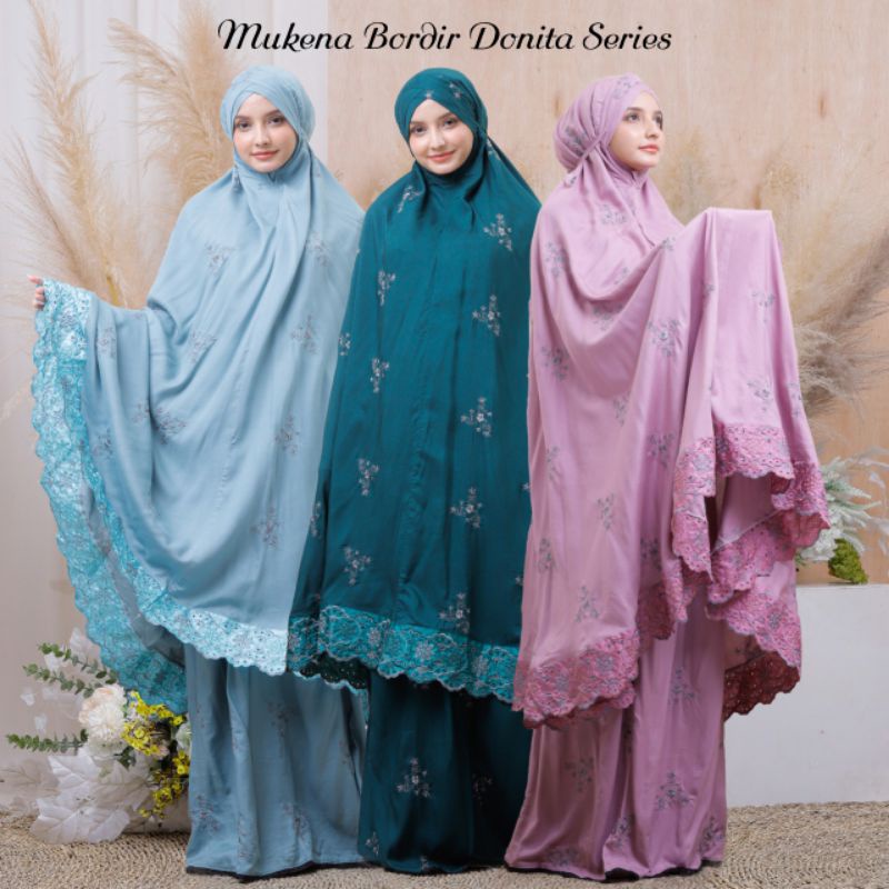 Mukena Dewasa Rayon Bordir Donita