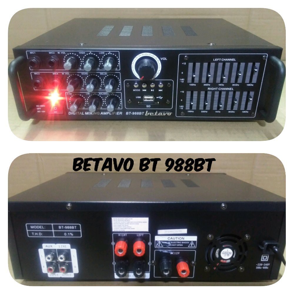 AMPLI BETAVO BT 988BT POWER AMPLIFIER