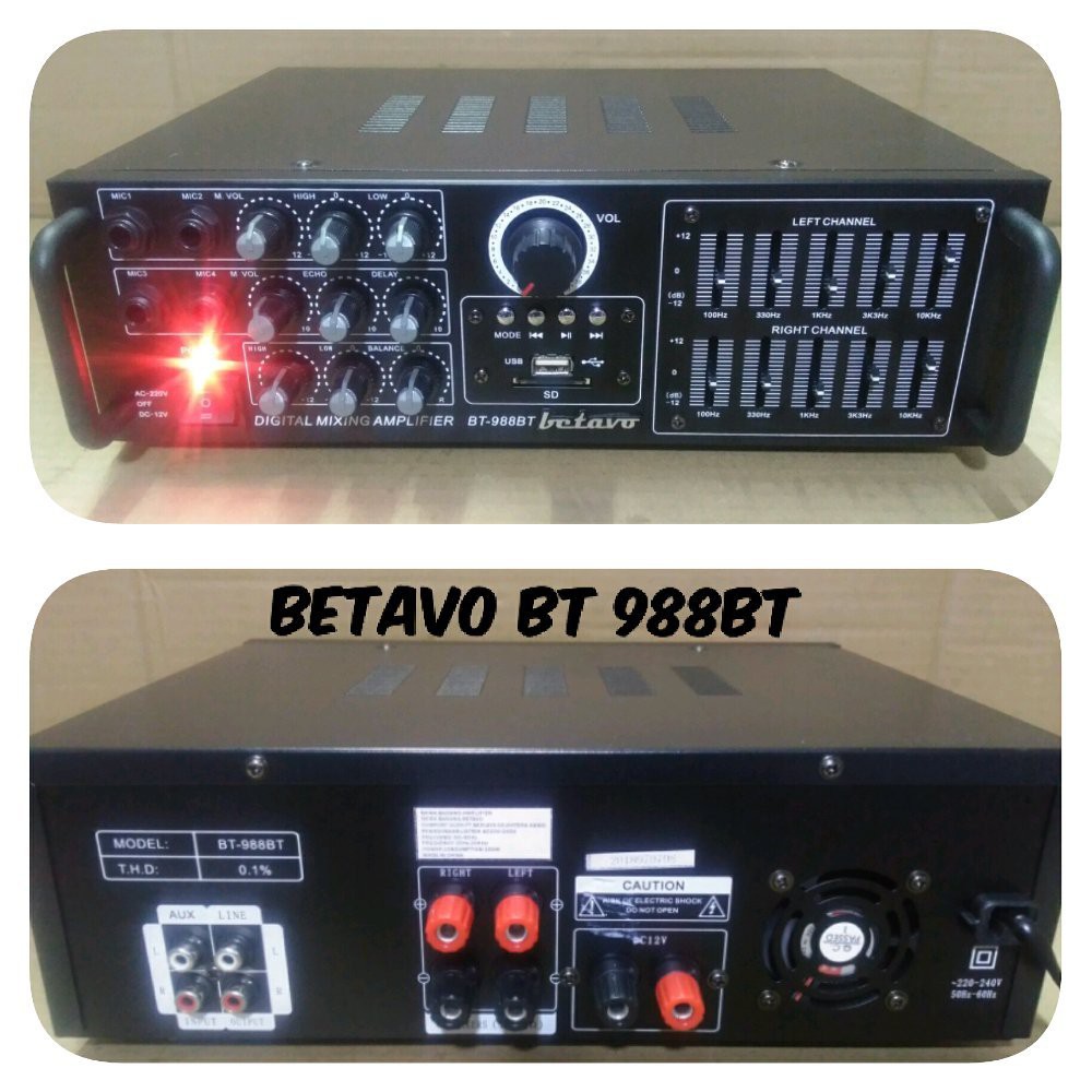 AMPLI BETAVO BT 988BT POWER AMPLIFIER