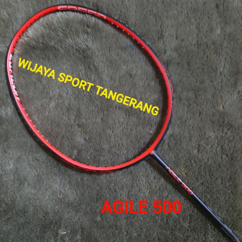 RAKET BADMINTON CARLTON AGILE 500 (DI JAMIN 100% ORIGINAL) MAX TENSION 30 LBS (FREE COVER CARLTON)