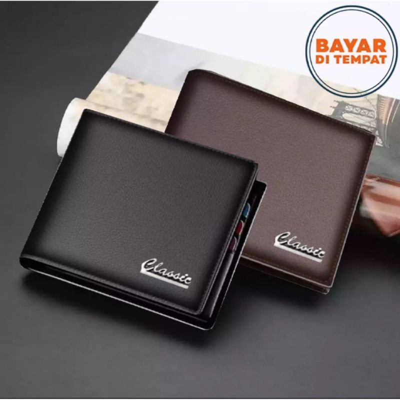 dompet kulit sintetis dompet lipat pria dompet pria murah