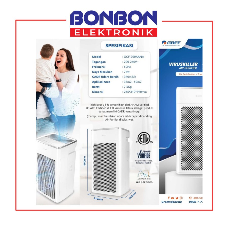 Gree Air Purifier Virus Killer GCF-200AANA / GCF200AANA
