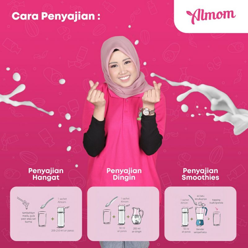 Almom Almond Milk Pelancar ASI Booster Susu Almon