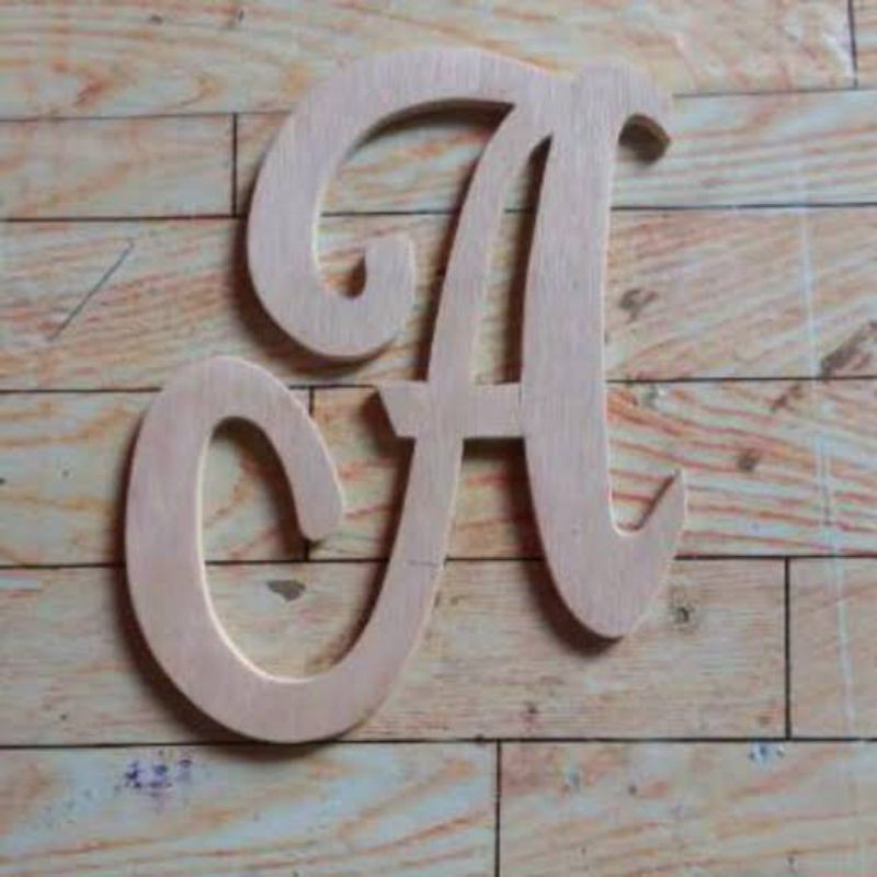 Huruf dekorasi/huruf inisial resepsi pernikahan font Custom 10cm