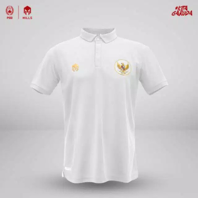 JERSEY TIMNAS GARUDA INDONESIA 2020 MILLS 17001GR POLO SHIRT TIMNAS INDONESIA ORIGINAL