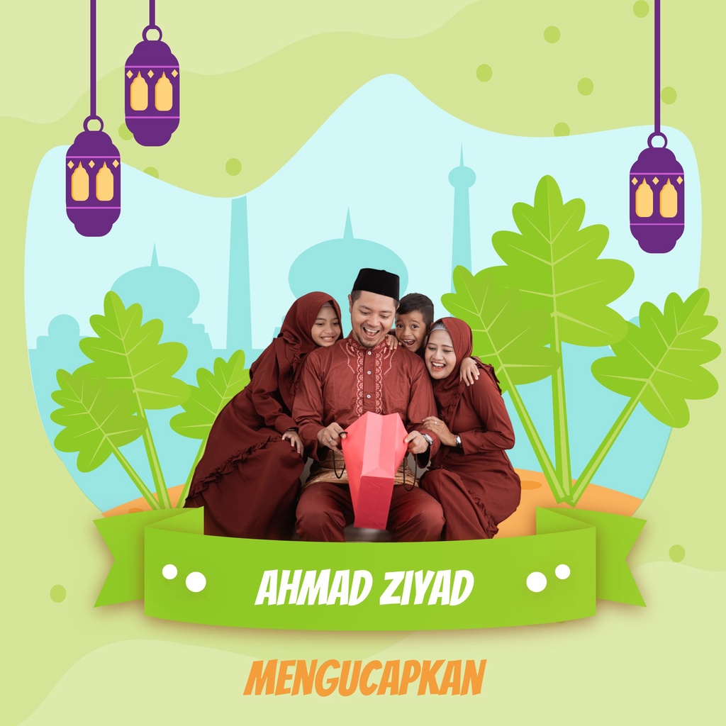 Video Ucapan Puasa dan Lebaran Idul Fitri 2022 1443H Tipe LQ-5