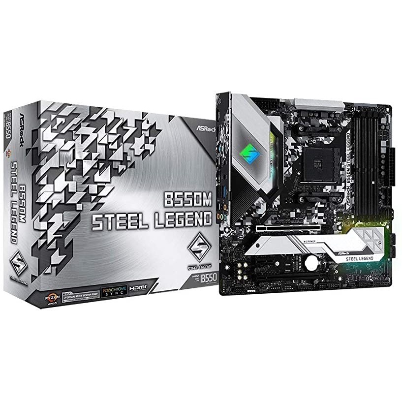 ASROCK B550M B 550M Steel Legend AMD Socket AM4 Motherboard