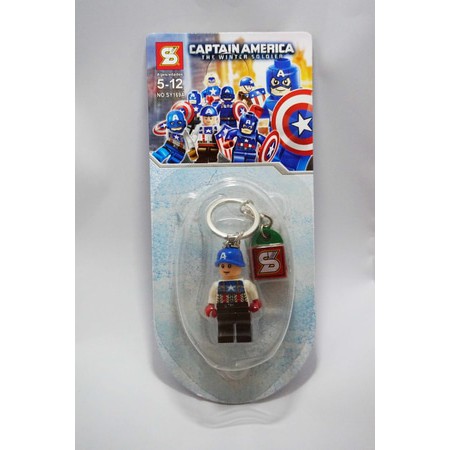Gantungan Kunci Lego Captain America The Winter Soldier-03 [SY]