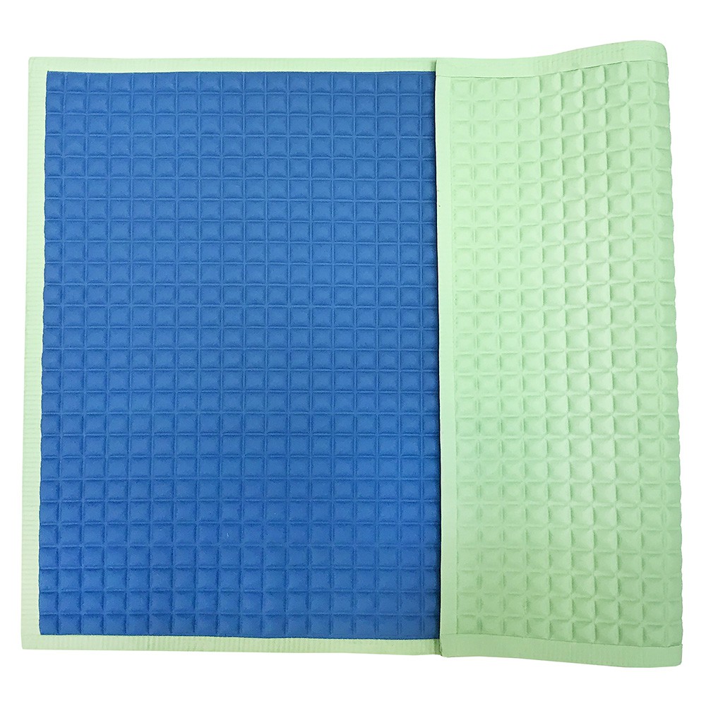 Jual LB 4469 Plain rubber cot sheet 90 x 60 cm ( Blue / Green) Shopee