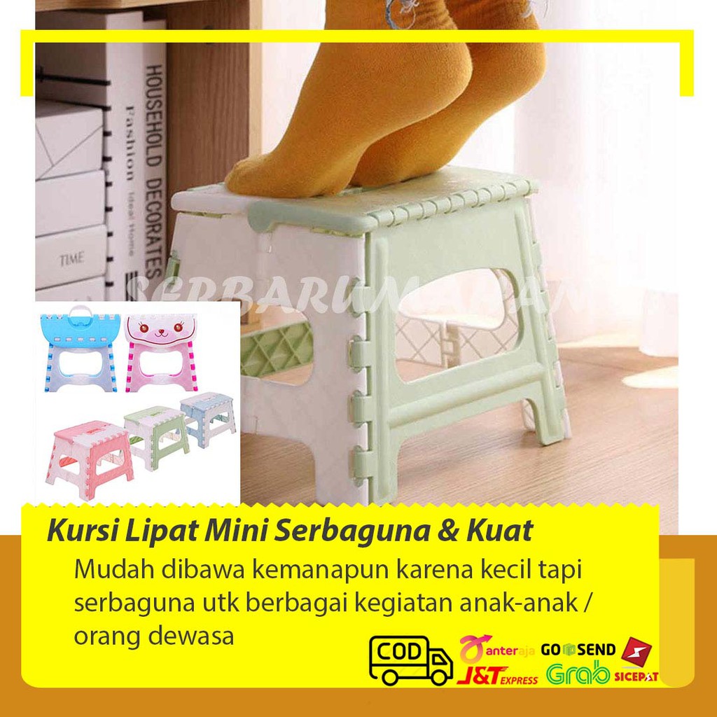 SR193 Kursi Lipat Anak Kursi Mini Kursi Anak Plastik Kursi Makan Bayi Kursi Bayi Kursi Plastik