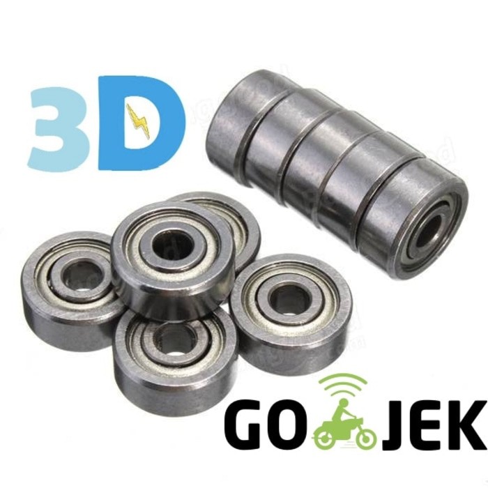 Ball Bearing F624ZZ Miniatur 13x5 mm Steel Bearing