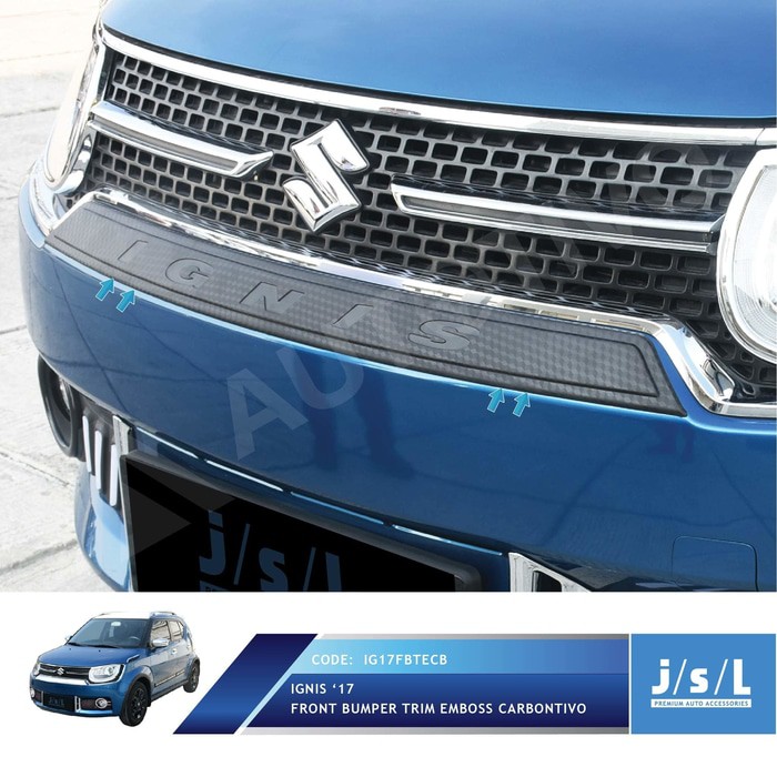 Suzuki Ignis List Bumper Depan JSL/Front Bumper Trim Emboss Carbontivo