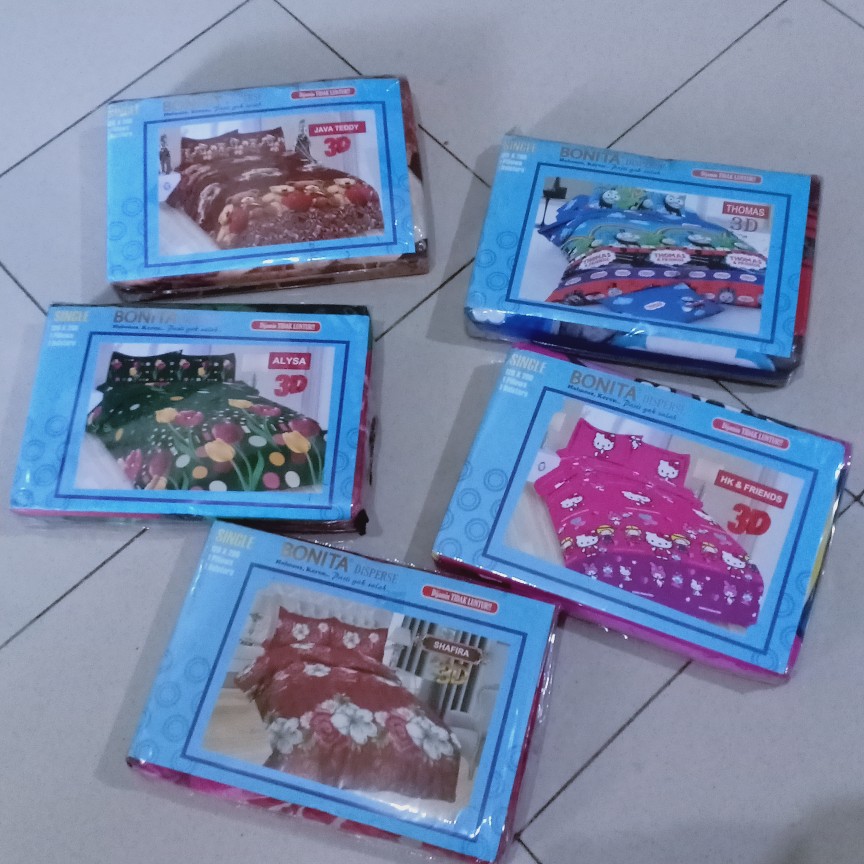 Sprei Bonita Disperse 120 160 180 3d Random Motif