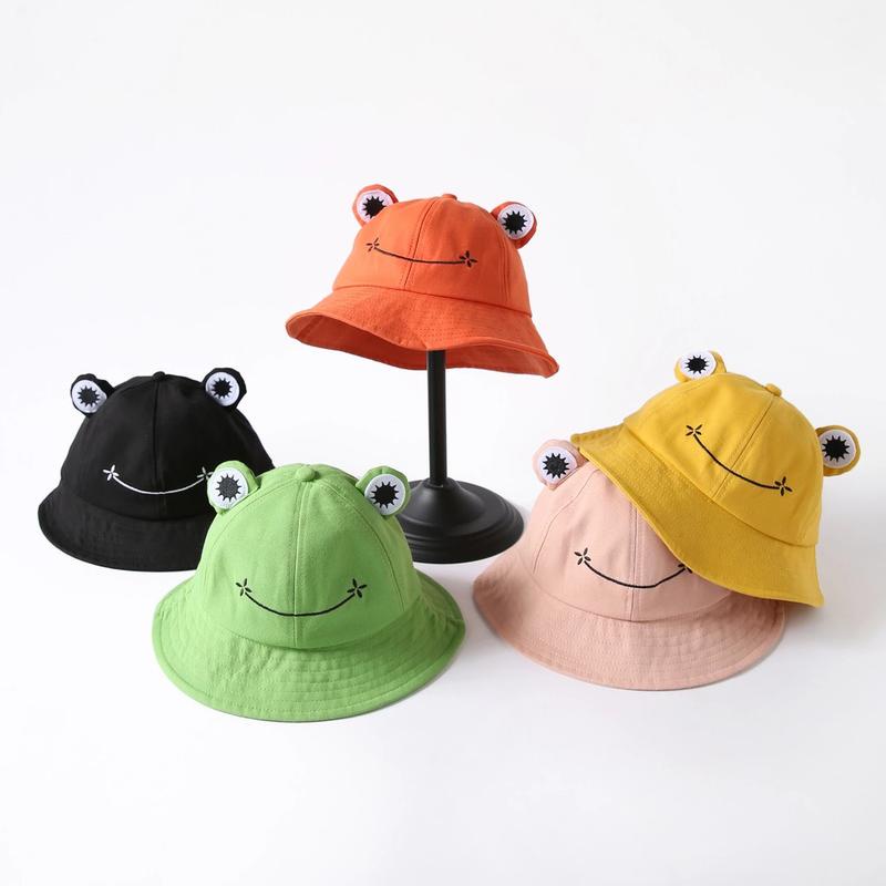 topi bucket pria Fashion frog bucket hat women Summer hat fisherman hat topi lelaki topi mancing