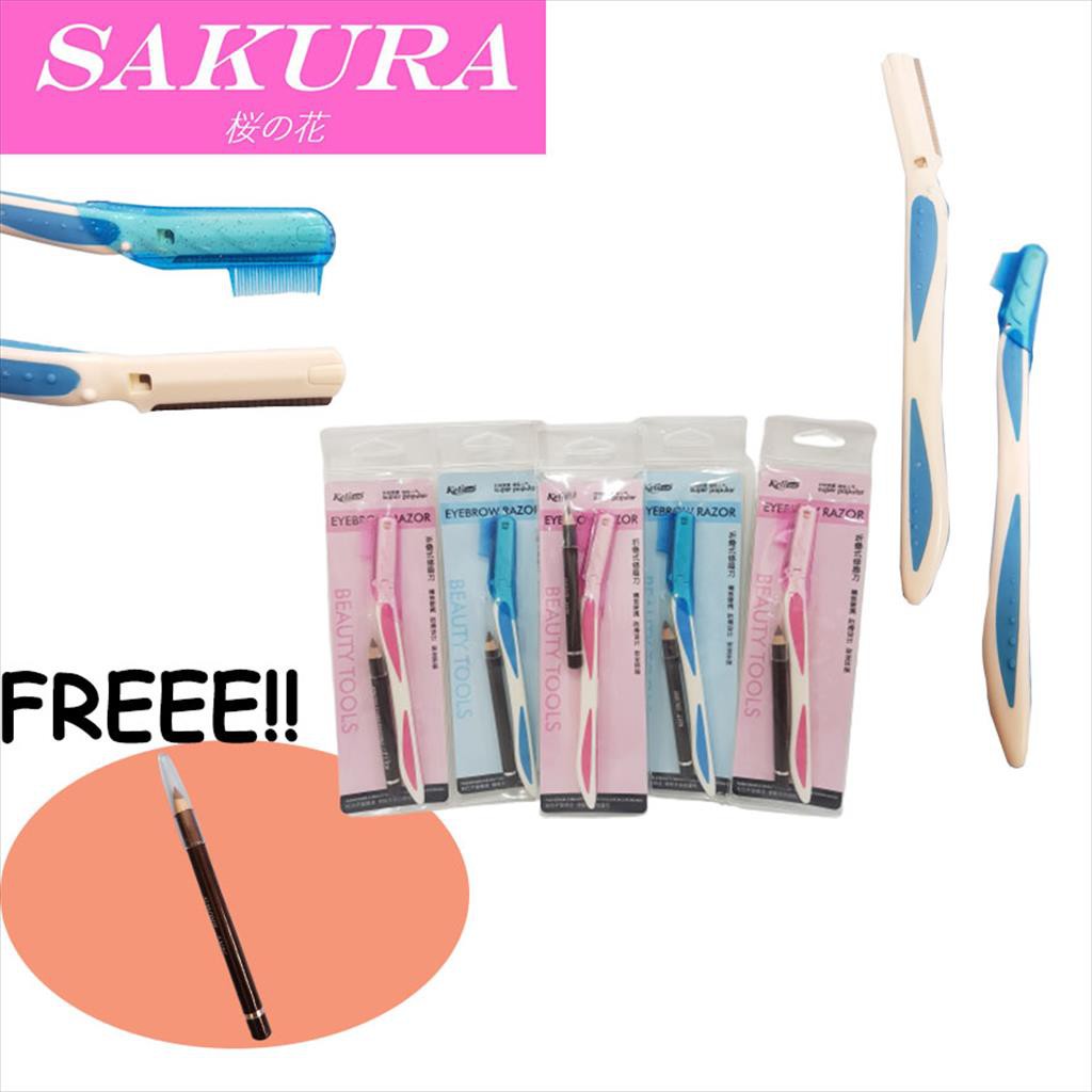 SAKURA Eyebrow Razor/ Alat  Pencukur Alis 011008