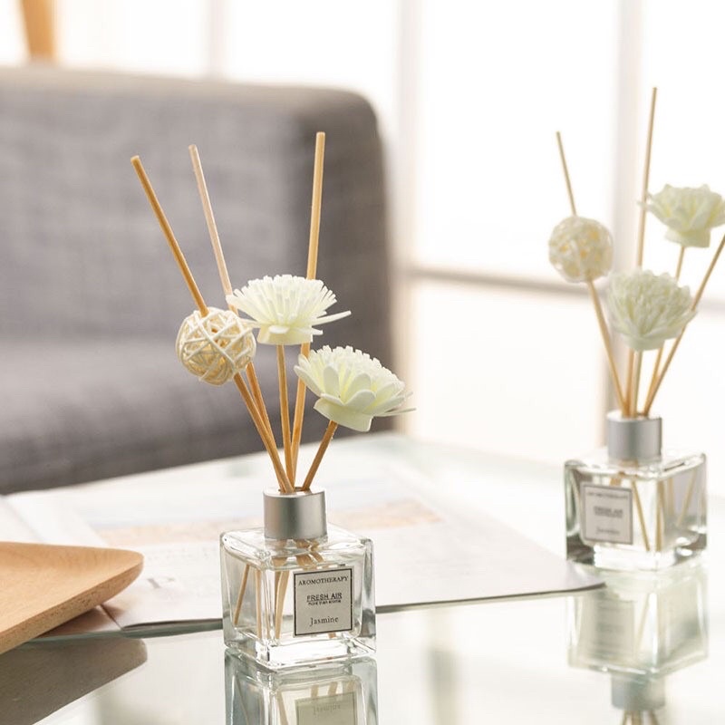 REED DIFFUSER AROMATERAPI RATTAN 50ml STICK BUNGA Taffware HUMI REED DIFFUSER RATTAN STICK-1