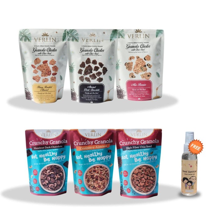 

Jual Paket Verlin Granola Cluster Dan Crunchy Granola