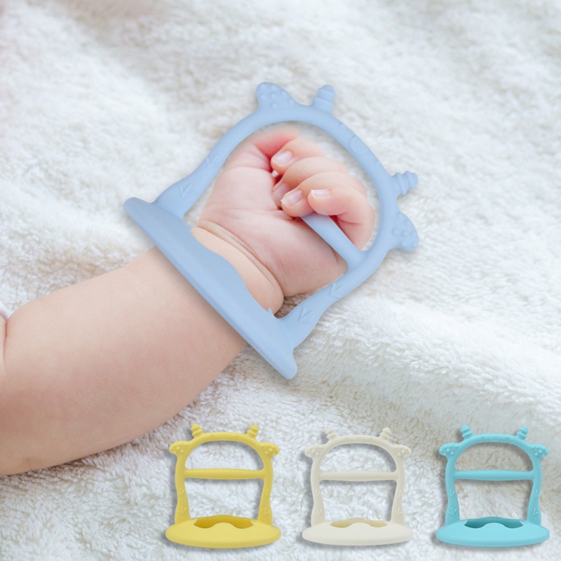 Mary Mainan Teether Bentuk Sapi Bahan Silikon Untuk Bayi