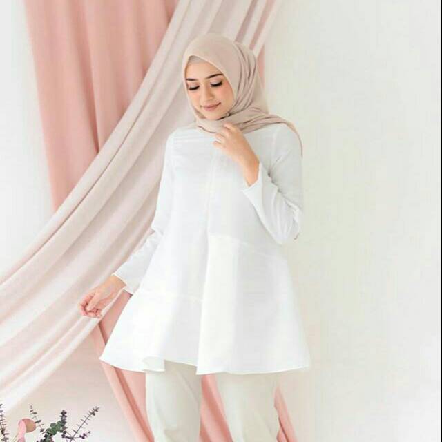 TYARA TUNIC TUNIK BY WEARING KLAMBY WHITE