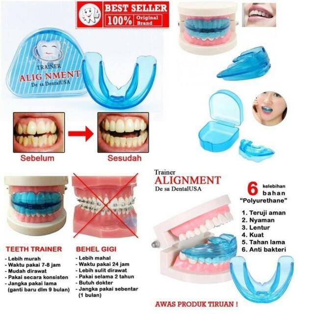 ALAT PERAPI GIGI TRAINER ALIGNMENT ORIGINAL PERAPIH GIGI TEETH TRAINER ASLI TANPA PERLU BEHEL NYAMAN