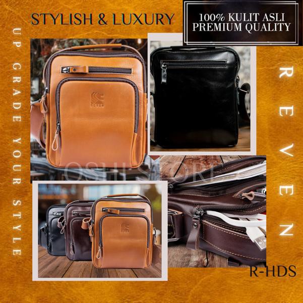 Tas Selempang Pria Kulit Asli Sling Bag Tas Kulit Pria Original