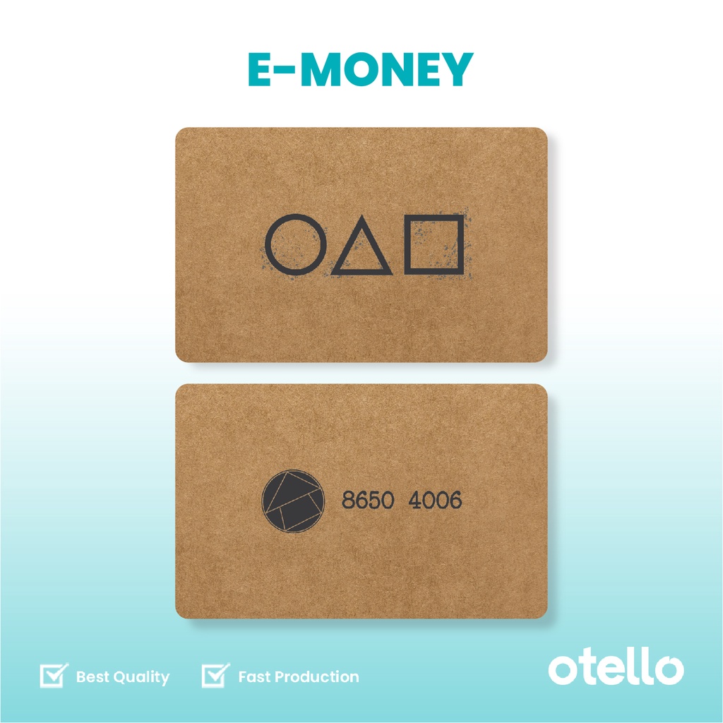 E-Money Squid ID Card eMoney Mandiri Cetak eToll Drama Drakor