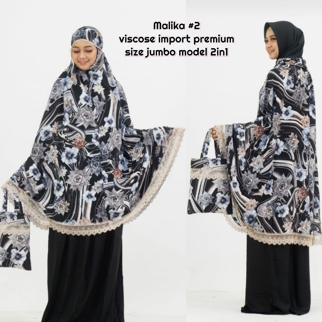 Mukena Travel 2 in 1 Malika Renda
