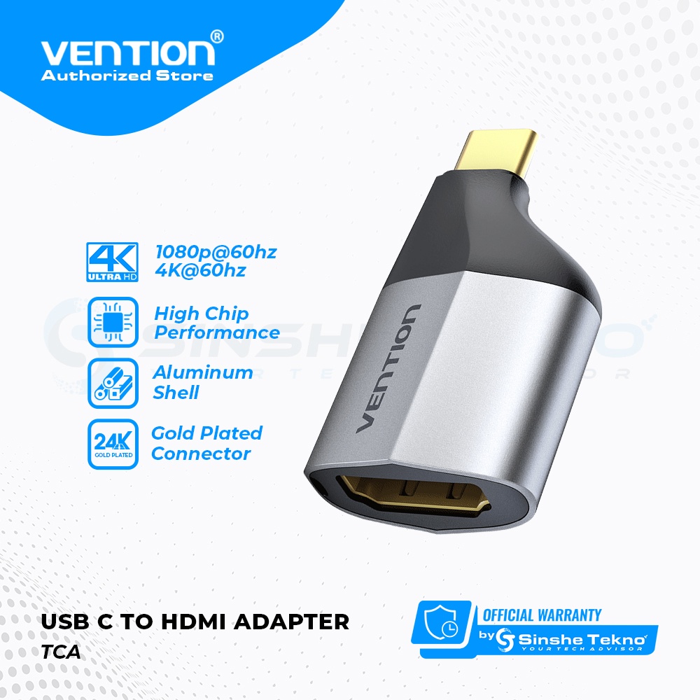 Jual Vention Converter Type-C To HDMI Gender Adapter Portable | Shopee