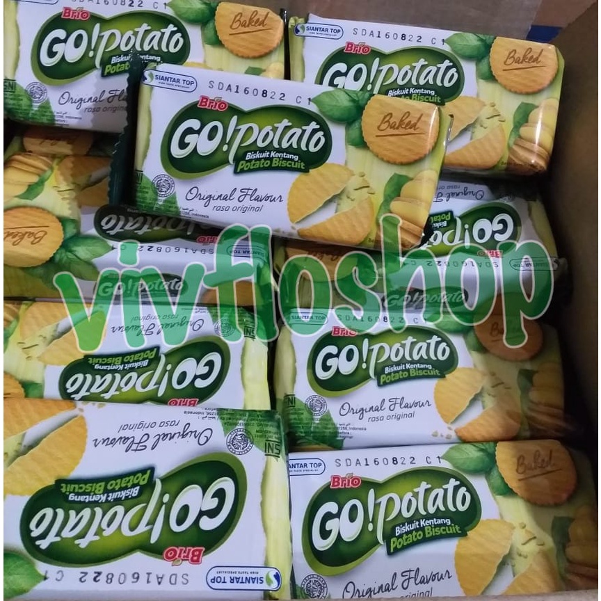 

Biskuit Kentang Brio Go Potato Kemasan Pack 60 gram