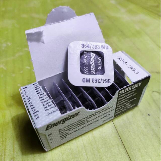 BATTERY BATREI BATERAI ENERGIZER SR 621 SR60 364 363 ORIGINAL USA.