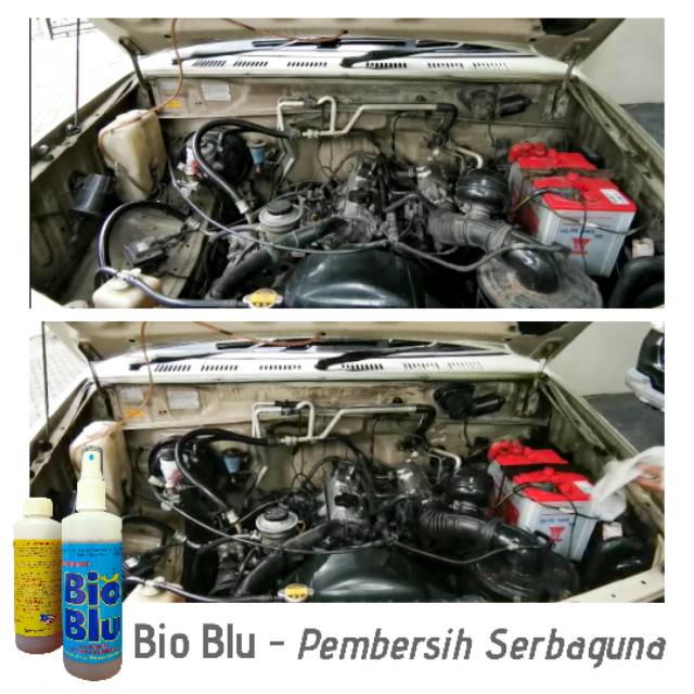 PEMBERSIH NODA OLI DI MESIN KENDARAAN - EFEKTIF CEPAT AMAN - BIO BLU 1L