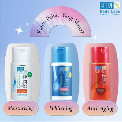 BPOM HADA LABO STARTER PACK 20 GR / HADA LABO GOKUJYUN STATER PACK / HADALABO SHIROJYUN / SYE
