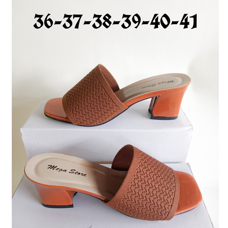 Sandal Wanita Chunky Heels Sendal Murah Sandal Pesta Hak 5 Cm M 1